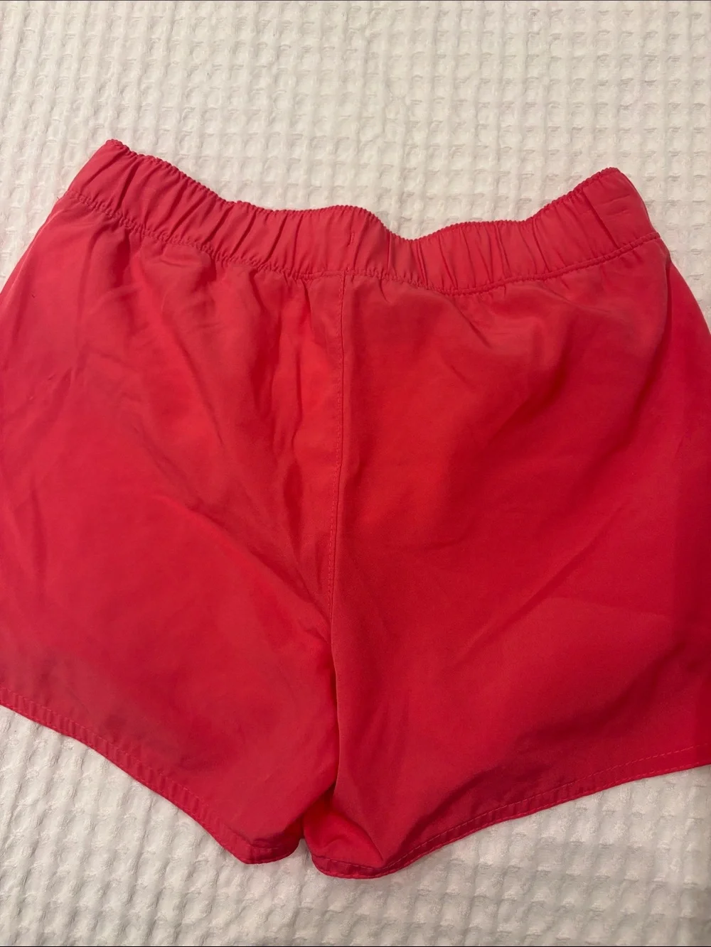 Old Navy Girls' Black and Coral Elastic-Waist Active Shorts